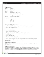 Preview for 3 page of Quest Engineering 4031450 Installation, Operation And Maintenance Instructions