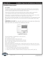 Preview for 11 page of Quest Engineering 4033750 Installation, Operation And Maintenance Instructions