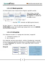 Preview for 22 page of Quick Tools QUTS8 User Manual