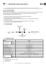 Preview for 10 page of Quick BX 16 Installation And Use Manual