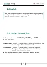 Preview for 13 page of Quick QU860DA User Manual