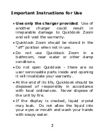 Preview for 2 page of Quicklook Zoom User Manual