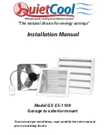 Preview for 1 page of QuietCool GX ES-1100 Installation Manual