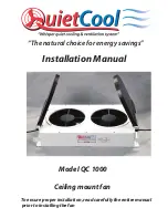 Preview for 1 page of QuietCool QC 1000 Installation Manual