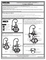 Quoizel COR8410K Assembly Instruction Sheet preview