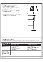 Preview for 3 page of Quoizel LWS2323M1 Manual