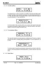 Preview for 20 page of R.V.R. Elettronica BLUES 30 User Manual