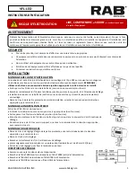 Preview for 2 page of RAB Design VFL-LED Instructions