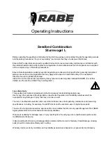 Preview for 3 page of Rabe Sturmvogel 4500 L Operating Instructions Manual