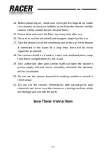 Preview for 5 page of Racer SUCCESS User Manual