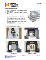 Preview for 15 page of Racine Railroad Products Trak Kut II 910084 Operating And Maintenance Manual