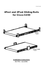 Preview for 1 page of RackSolutions 2Post Installation Instructions Manual