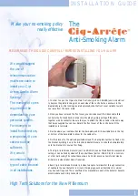 Preview for 2 page of Radal Technology Cig-Arrete Installation Manual