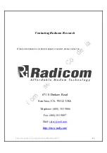 Preview for 43 page of Radicom Research RB8762C Series Designer'S Manual