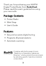 Preview for 2 page of Radio Shack 1201475 User Manual