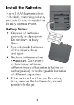 Preview for 3 page of Radio Shack 1201475 User Manual