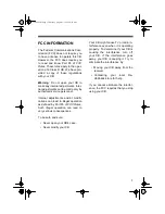 Preview for 3 page of Radio Shack 21-1588 Owner'S Manual