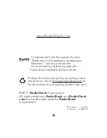 Preview for 12 page of Radio Shack 6300509 User Manual