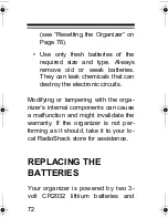 Preview for 72 page of Radio Shack 65-743 Owner'S Manual