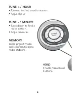 Preview for 4 page of Radio Shack AM/FM Digital Armband Radio User Manual