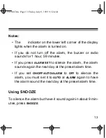 Preview for 13 page of Radio Shack CHRONOMATIC-312 Owner'S Manual