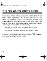 Preview for 16 page of Radio Shack CHRONOMATIC-312 Owner'S Manual