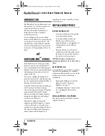 Preview for 2 page of Radio Shack Kameleon 4-in-One Owner'S Manual