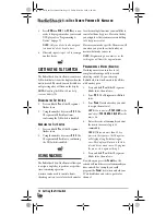 Preview for 12 page of Radio Shack Kameleon 4-in-One Owner'S Manual