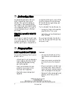 Preview for 2 page of Radio Shack Monster Patrol Owner'S Manual