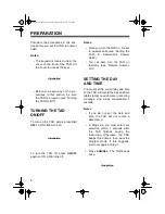 Preview for 8 page of Radio Shack TAD-1009 Owner'S Manual