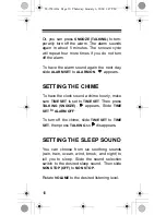 Preview for 10 page of Radio Shack TRAVEL SLEEP MACHINE 63-974 Owner'S Manual