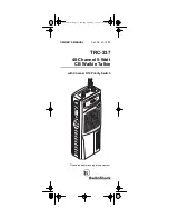 Radio Shack TRC-237 Owner'S Manual preview