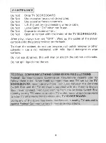 Preview for 8 page of Radio Shack TV SCOREBOARD 60-3060 Owner'S Manual