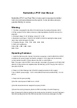 Preview for 1 page of Radioddity LPFX7 User Manual