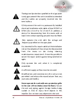 Preview for 18 page of RadonTec AlphaBlower EX 100 Manual