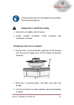 Preview for 21 page of RadonTec AlphaBlower EX 100 Manual