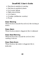 Preview for 83 page of Rae DoseRAE 2 User Manual