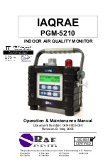 Preview for 1 page of Rae IAQRAE PGM-5210 Operation & Maintenance Manual