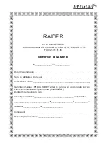 Preview for 59 page of Raider GARDEN TOOLS RD-LM33 User Manual