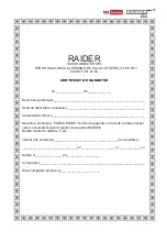 Preview for 37 page of Raider PRO RDP-SBKMD20 SOLO User Manual