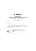 Preview for 28 page of Raider RD-ETC23 User Manual