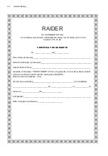 Preview for 74 page of Raider RD-GG08 User Manual