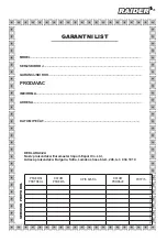 Preview for 41 page of Raider RD-HLM37 User Manual