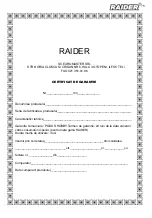 Preview for 75 page of Raider RD-HM11 User Manual