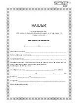 Preview for 81 page of Raider RDP-BD05 User Manual