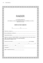 Preview for 62 page of Raider RDP-HD30 User Manual