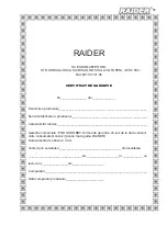 Preview for 55 page of Raider RDP-SLM20 User Manual