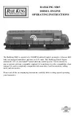 Preview for 1 page of Rail King RKS SD-45 Operating Instructions Manual