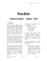 Preview for 11 page of Rain Bird Pro Installation, Maintenance And Troubleshooting Manual