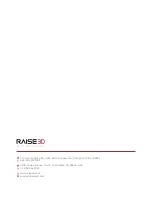 Preview for 23 page of Raise3D Pro-Series Quick Start Manual